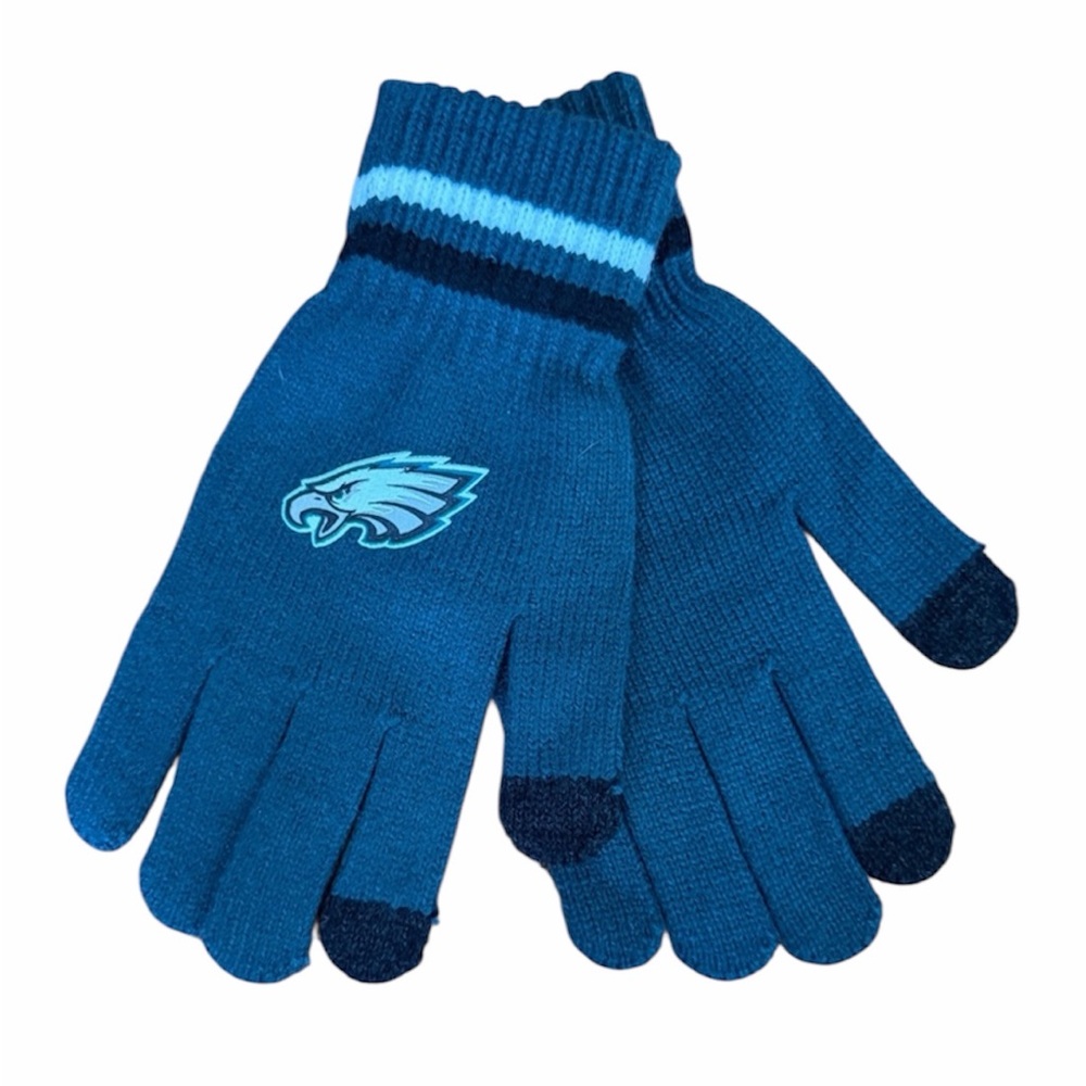 EAGLES Adult Knit Gloves -‎ NWOT